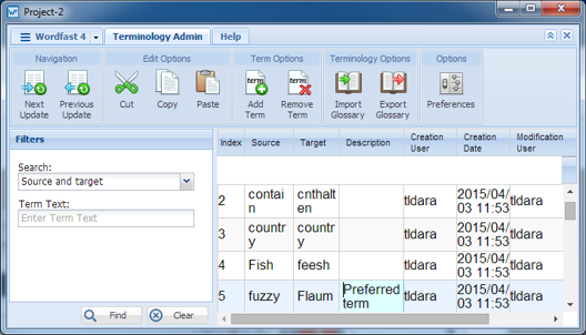 wordfast pro 4 export