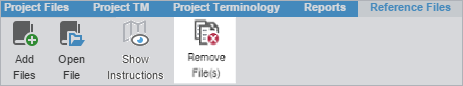 Remove files button