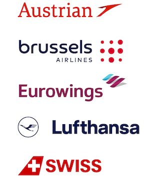 Lufthansa Group, Austrian, Brussels Airlines, Eurowings, Swiss