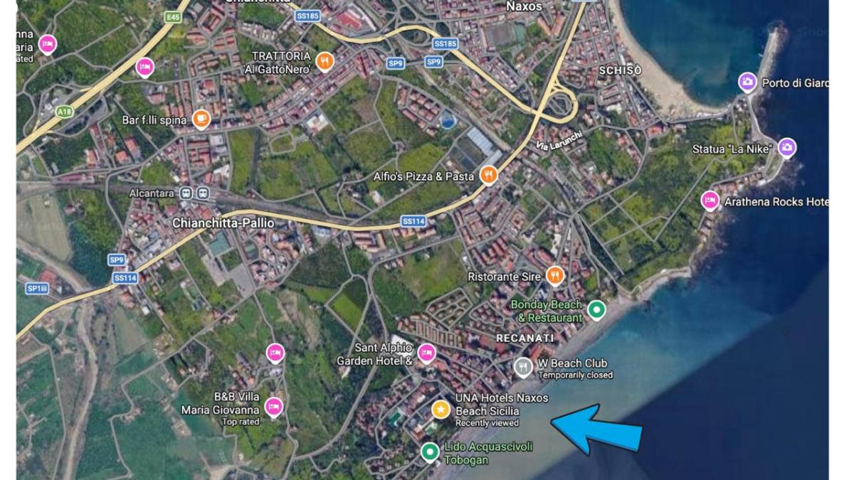 Map of Una Hotel Naxos